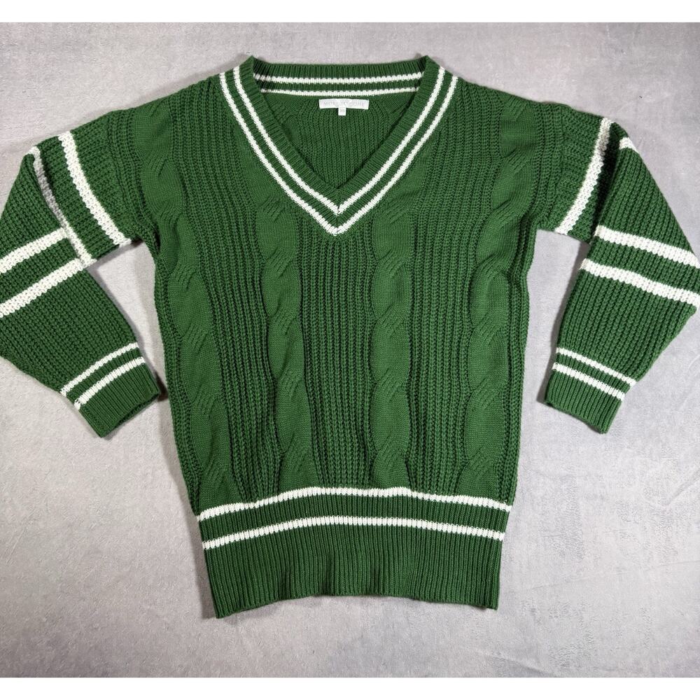 More To Come Green Sweater | Size Extra Small | Y2k